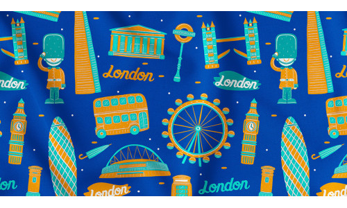 London Seamless Pattern #03