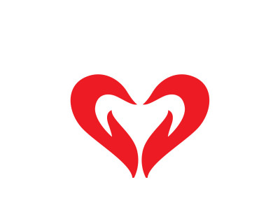 Love Heart Logo Icon Template Vector V35