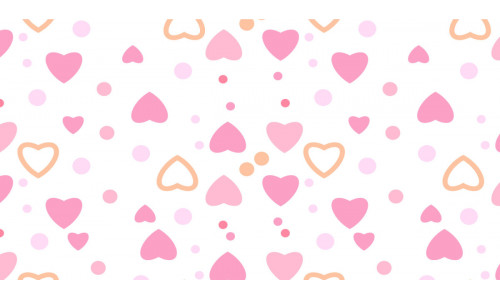 Love Shape Pattern for Book Cover Vector