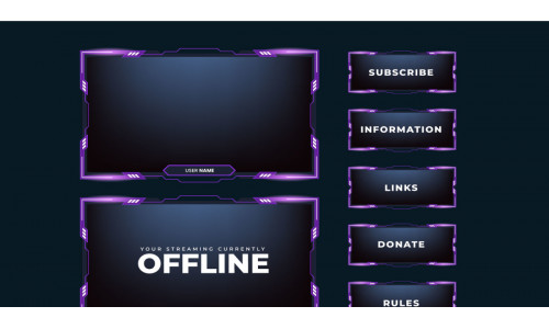 Modern gaming screen interface vector