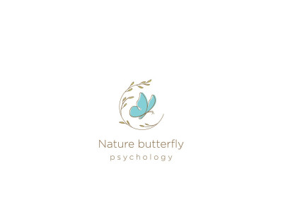 Nature butterfly Logo Design Template