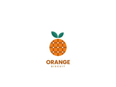 Orange Biscuit Simple Logo