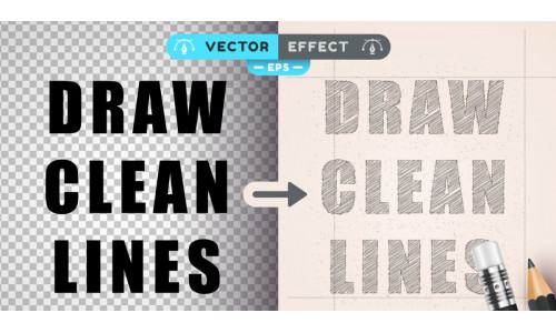Pencil Draw - Editable Text Effect, Font Style