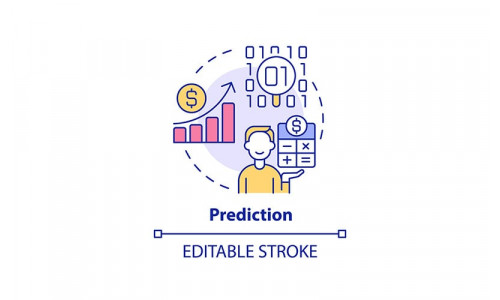 Prediction concept icon editable stroke