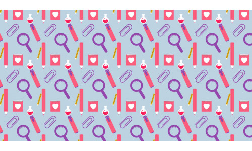 Repeating science pattern background
