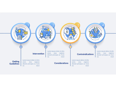 Respiratory Therapy Process Vector Infographic Template