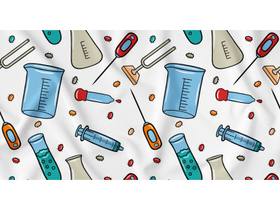 Science Kawaii Doodle Seamless Pattern 01