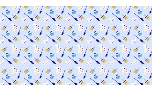 Seamless artist backdrop pattern vector