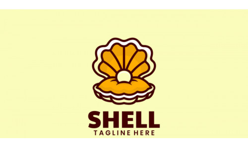 Shell Simple Mascot Logo Style