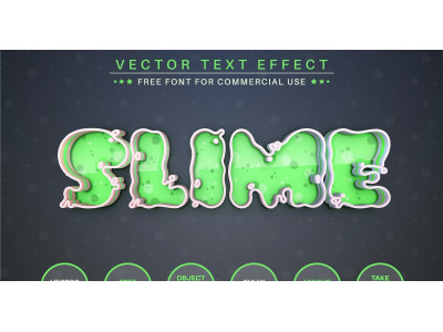 Slime - Editable Text Effect, Font Style, Graphics Illustration