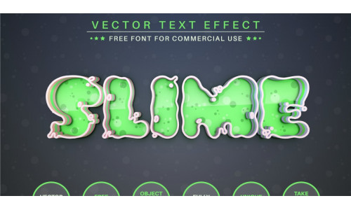 Slime - Editable Text Effect, Font Style, Graphics Illustration