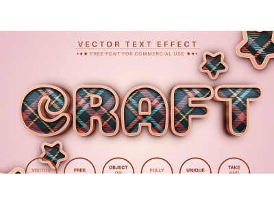 Tartan - Editable Text Effect, Font Style 3