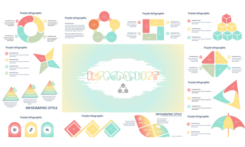 Template Powerpoint Infographics Multipurpose, Creative And Modern