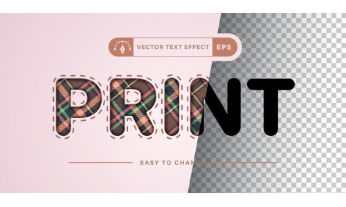 Textile - Editable Text Effect, Font Style