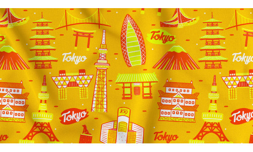 Tokyo Seamless Pattern #03