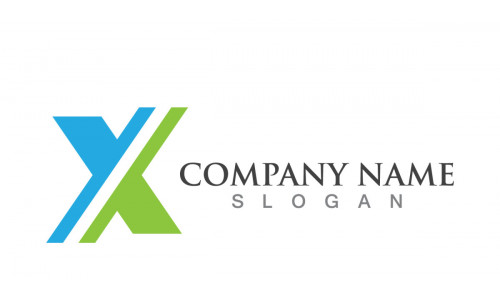 X letter logo template. Vector illustration. V4