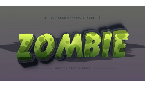 Zombie - Editable Text Effect, Font Style 3